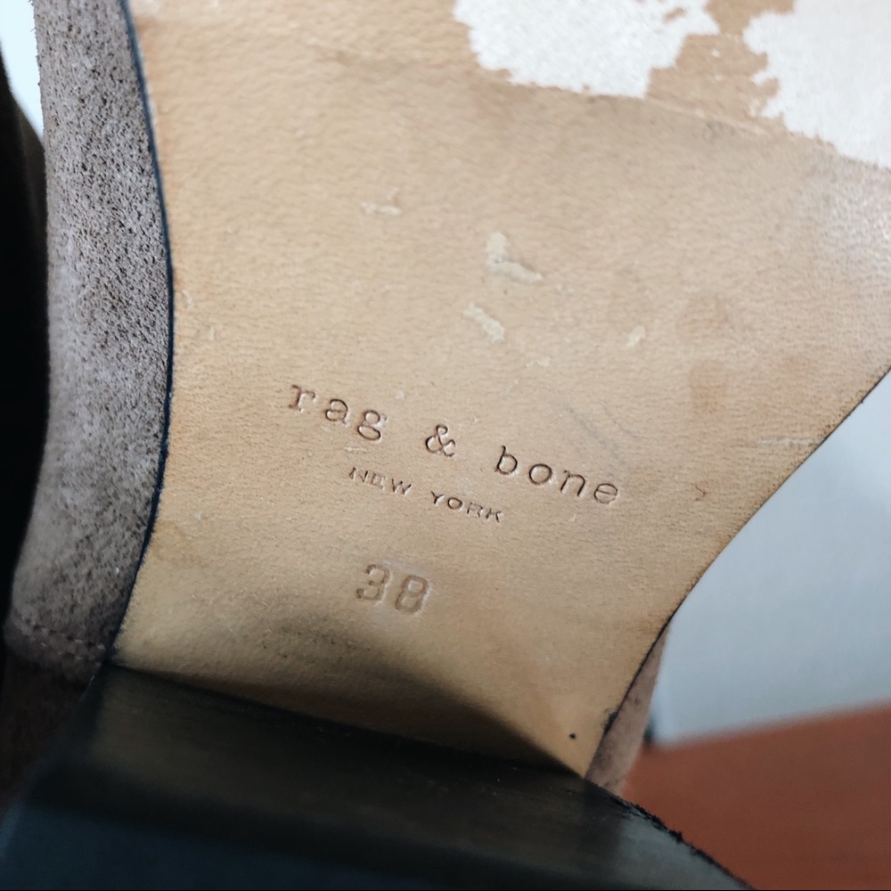 Rag & Bone Kinsey Suede Booties Size 8 - image 4